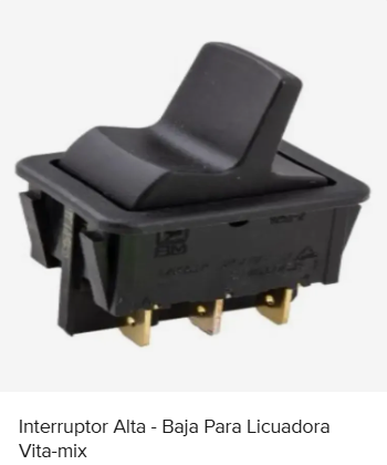 Interruptor alta / baja para licuadora Vitamix