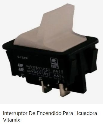 Interruptor de encendido para licuadora Vitamix